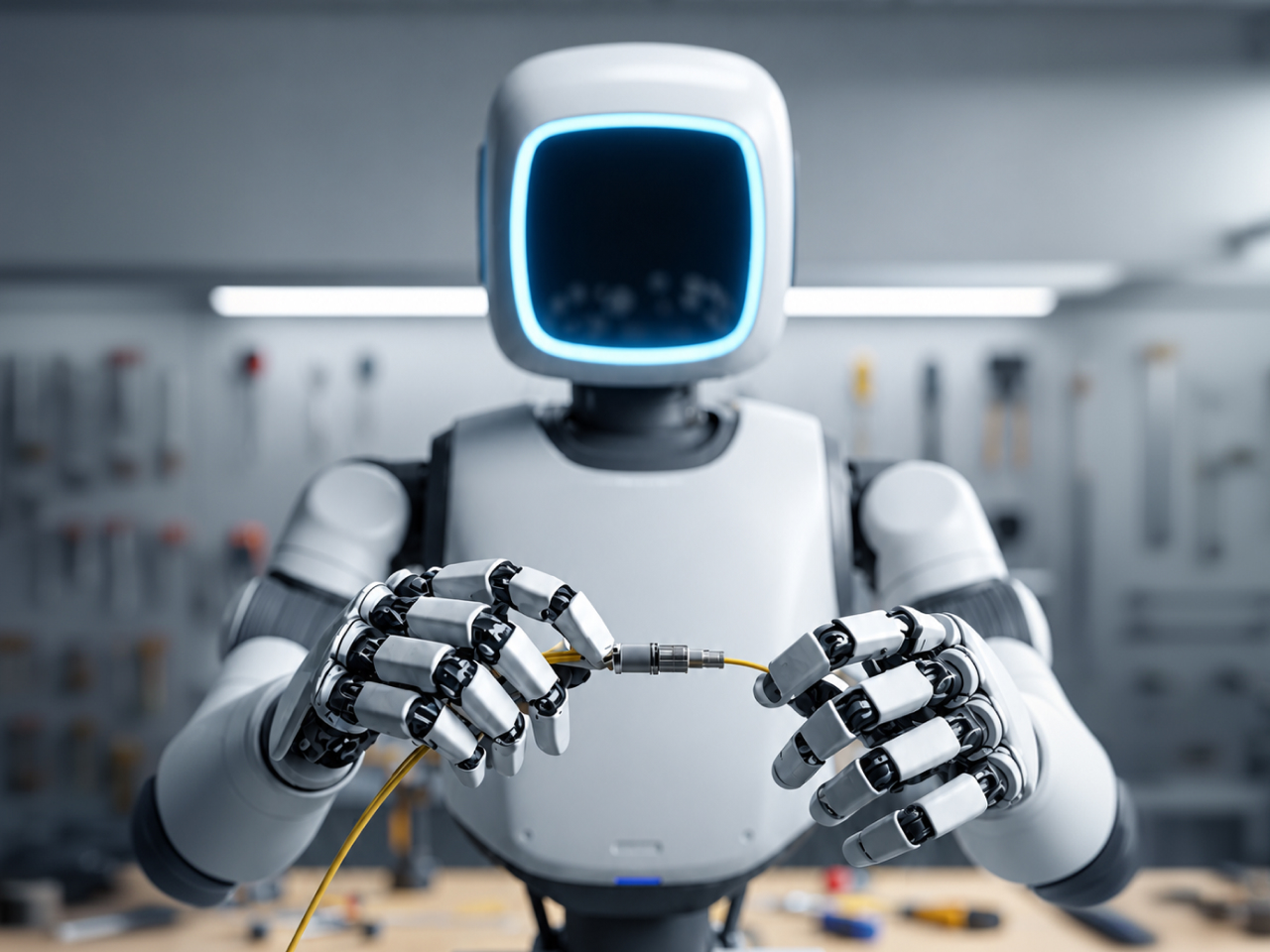 Robot holding wires 640x480 Robot holding wires 640x480